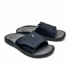 OluKai Nalu Slide - Trench Blue / Charcoal 14 OluKai Nalu Slide - Trench Blue / Charcoal -OluKai 10332 DE26 003 M NaluSlide TrbChr