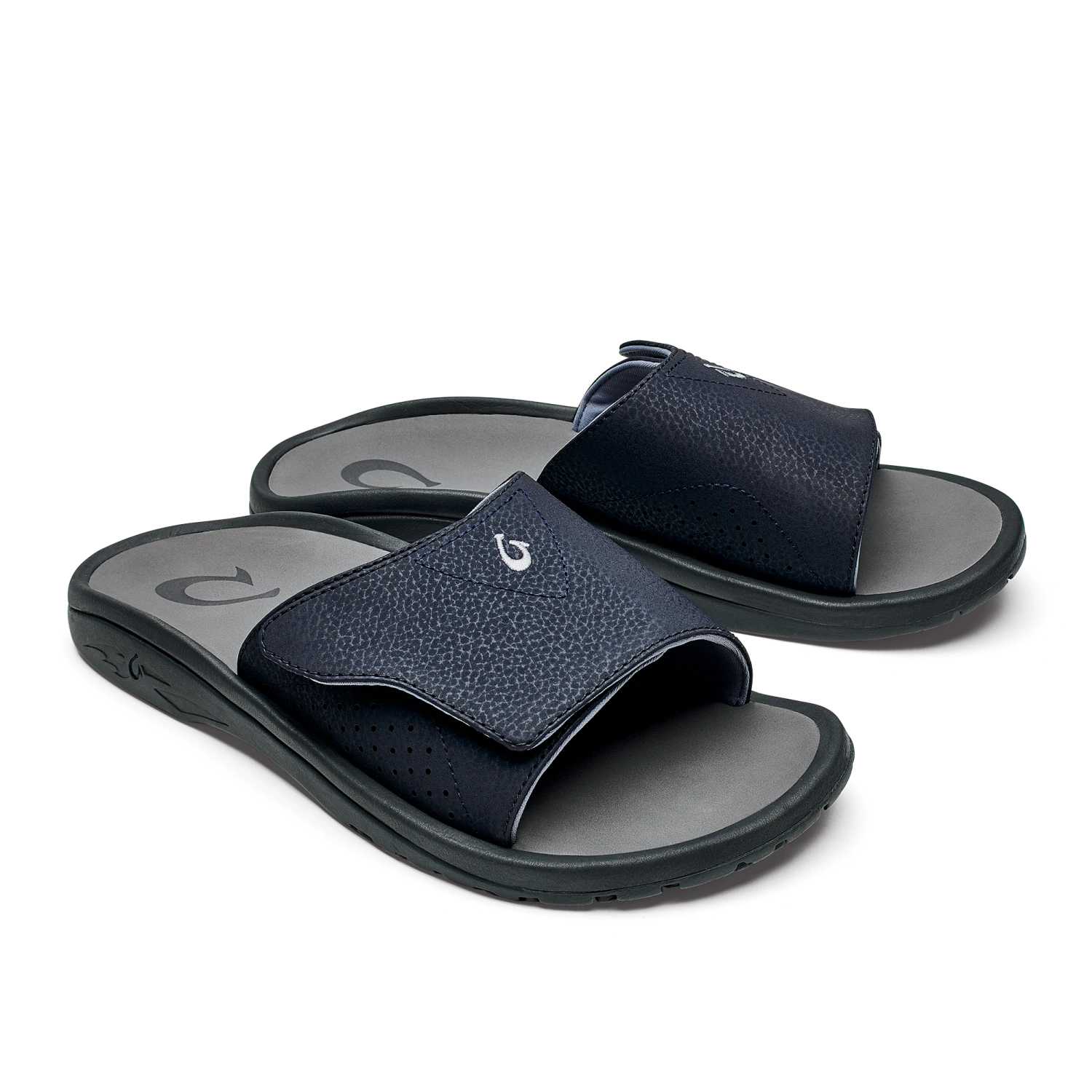 OluKai Nalu Slide - Trench Blue / Charcoal 7 OluKai Nalu Slide - Trench Blue / Charcoal - Image 5