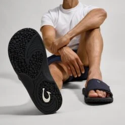 OluKai Nalu Slide - Trench Blue / Charcoal 15 OluKai Nalu Slide - Trench Blue / Charcoal -OluKai 10332 DE26 106 M NALUSLIDE TrenchBlueCharcoal