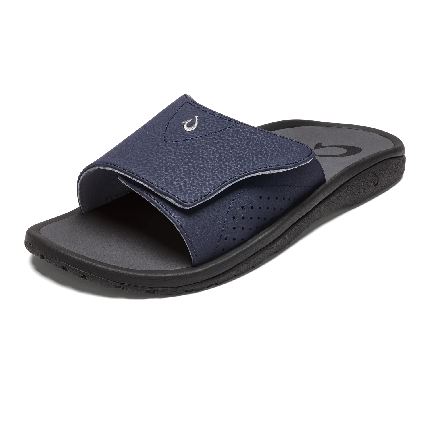 OluKai Nalu Slide - Trench Blue / Charcoal 5 OluKai Nalu Slide - Trench Blue / Charcoal - Image 3