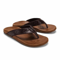 OluKai Hikianalia-Dark Java / Tan -OluKai 10420 4834 003 M Hikianalia DarkJavaTan
