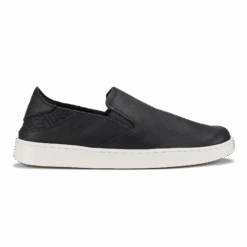 OluKai Pehuea Leather-Onyx / Onyx