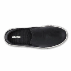 OluKai Pehuea Leather-Onyx / Onyx -OluKai 20329 OXOX 004 W PEHUEALEATHER OnyxOnyx