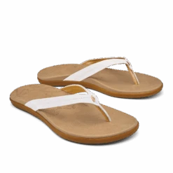 OluKai Honu - Bright White / Golden Sand -OluKai 20436 WBGS 003 W Honu BrightWhiteGoldenSand