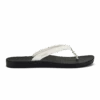 OluKai ‘Uiki - Bright White / Lava Rock -OluKai 20537 WBLR 001 W UIKI BrightWhiteLavaRock