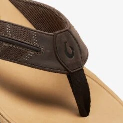 OluKai Tuahine Palm-Dk Java / Golden Sand -OluKai Golden 101