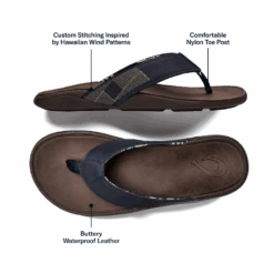 OluKai Tuahine - Trench Blue / Dark Wood -OluKai Tuahine Trench Blue Dark Wood
